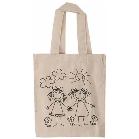 Borsa Di Cotone Piccole Ragazze 42 X 22 Cm - Foto 1