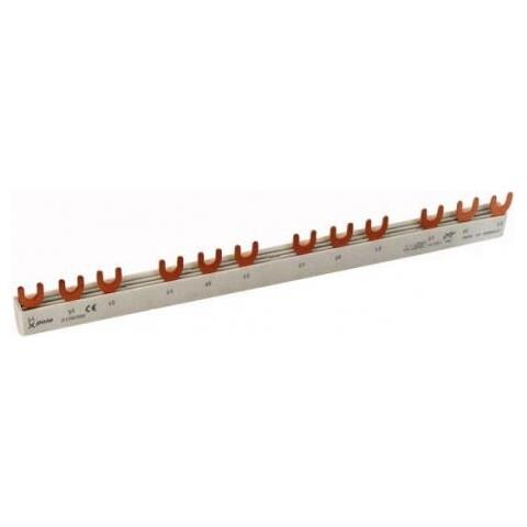 Eaton 215638 Sbarra A Pettine Rosso, Bianco 500 V 1 Collegamento A Forcella - Foto 1