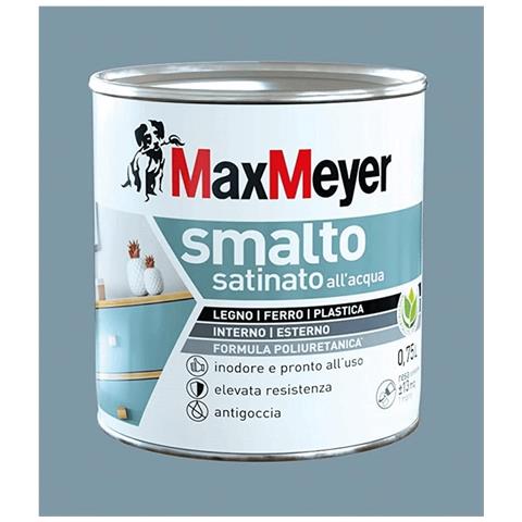 Smalto Satinato A Acqua Colore Denim 0,75lt - Foto 1