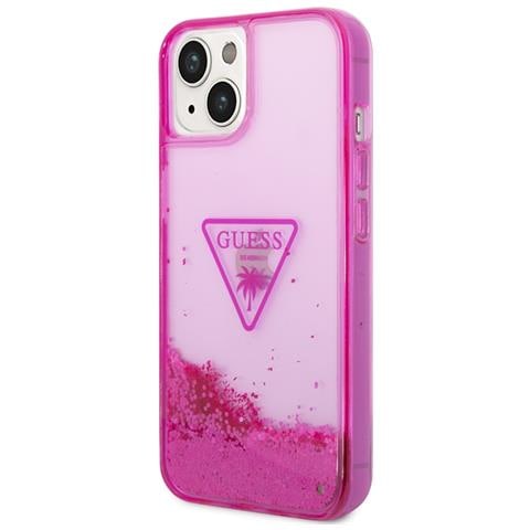 Cover Per Iphone 14 Glitter Palm, Rosa - Foto 1