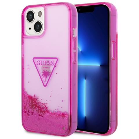 Cover Per Iphone 14 Glitter Palm, Rosa - Foto 2