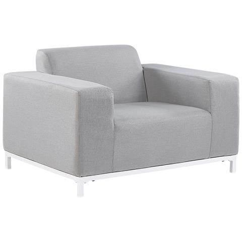 Set Di 2 Poltrone Da Giardino Grigio Chiaro E Bianco Rovigo - Foto 7