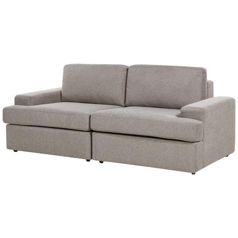 Set Da Salotto 5 Posti Alla Tessuto Tortora - Foto 8