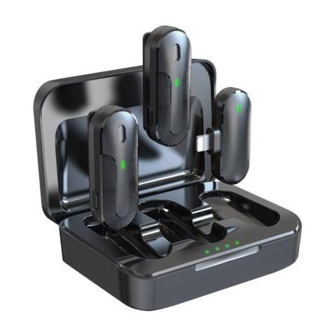 Doppio microfono wireless con connessione Lightning Apple - Foto 1