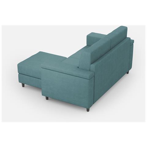 Divano Marrak 2 Posti Medio (due Sedute Da 70cm) + Pouf Misure Esterne L. 168 P. 145 Colore Petrolio - Foto 5