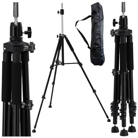 Treppiede Supporto Per Testina Di Allenamento Per Parrucchieri St09-black Linea Premium Professionale - Foto 1