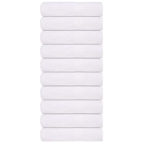 Asciugamani Da Bagno 10pz Bianchi 100x150cm 360g/m 100% Cotone - Foto 1