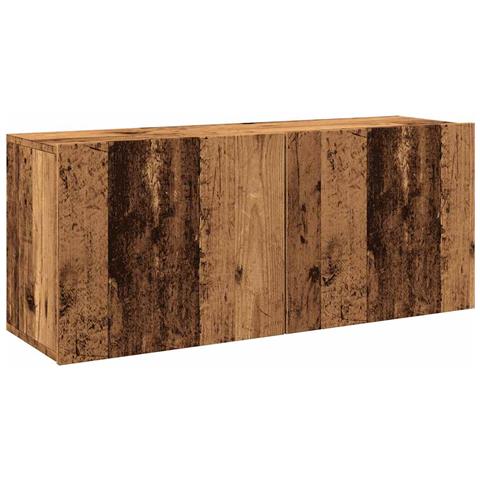 Mobile Tv A Parete Legno Antico 100x30x41 Cm - Foto 2