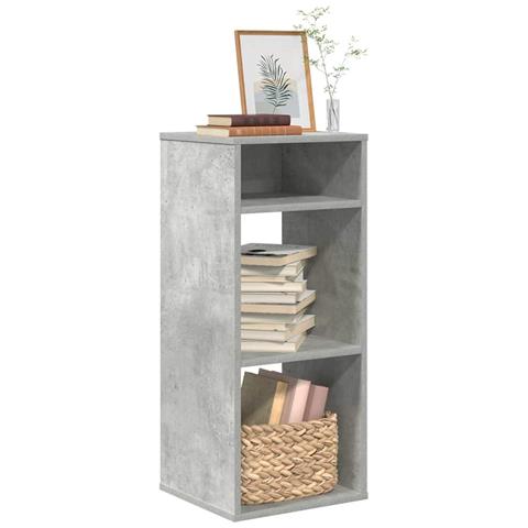 Libreria Grigio Cemento 34x31x80 Cm In Legno Multistrato - Foto 1