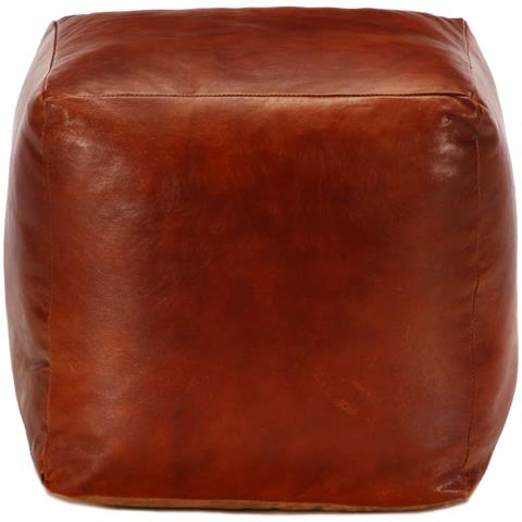 Lusso Casadino - Pouf Tanno 40x40x40 Cm In Vera Pelle Di Capra - Foto 1