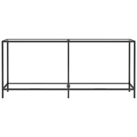 Tavolo Consolle Trasparente 180x35x75,5 Cm In Vetro Temperato - Foto 2