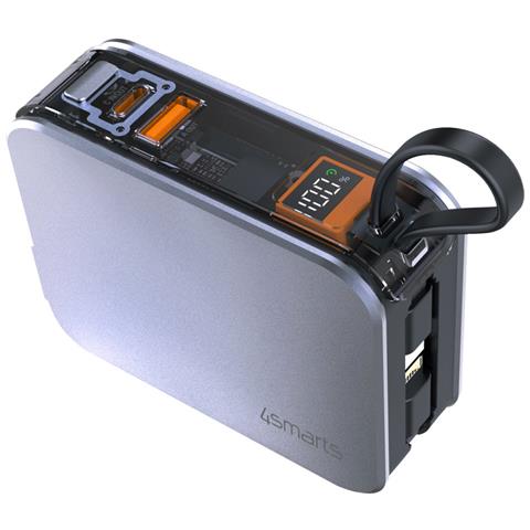 541287 Caricabatterie per dispositivi mobili Computer portatile, Smartphone, Orologio intelligente, Tablet, Universale Argento dC Ricarica rapida Interno - Foto 2