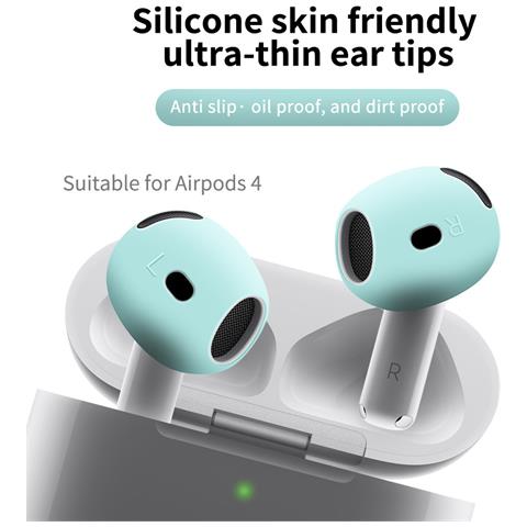 Cuscinetti Auricolari In Silicone Per Apple Airpods 4 - Set Da 2 Paia: Comfort E Protezione White - Foto 7