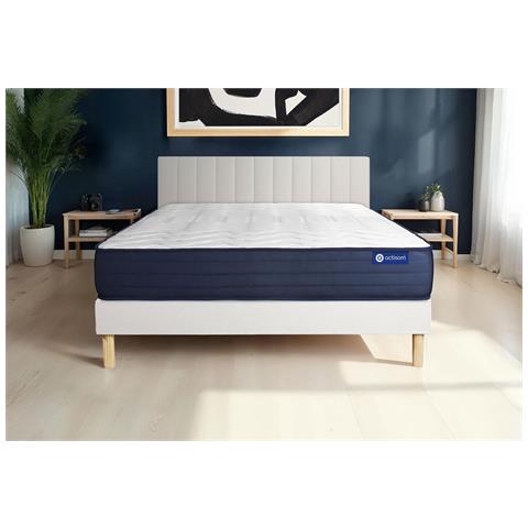 Kit Rete E Materasso Matrimoniale Actilatex Life 200x200cm - Spessore : 22cm - Lattice E Memory Foam- Molto Rigido - Foto 1