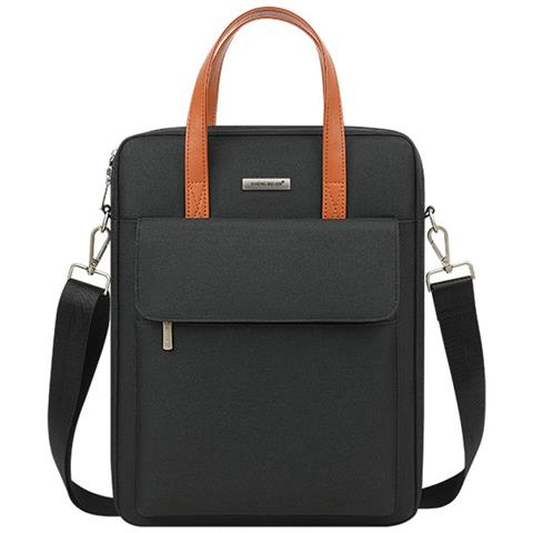 Borsa Per Laptop Multistrato In Poliestere - Resistente All'acqua, Leggera E Antiurto Black 13 Pollici - Foto 1