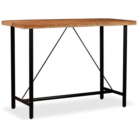 Lusso Casadino -  Tavolino Da Bar In Legno Massello Di Acacia 150x70x107 Cm - Foto 2