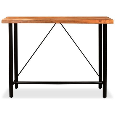 Lusso Casadino -  Tavolino Da Bar In Legno Massello Di Acacia 150x70x107 Cm - Foto 1