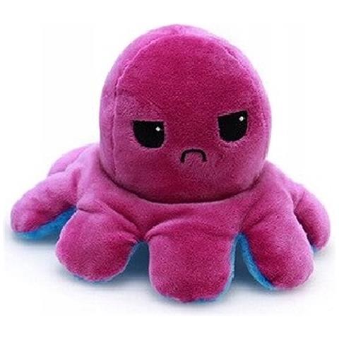 Peluche Reversibile Polpo Rosa/blu 20x10 Cm - Foto 4