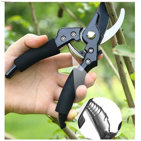 Cesoie Da Potatura Multifunzionali - Forbici Da Giardino In Acciaio Sk5 Per Potatura Di Rami E Raccolta Di Frutta Black - Foto 4