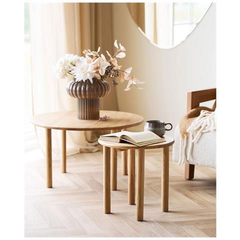 Tavolino Jena - Marrone - Legno - 40x40x40 Cm - Foto 7