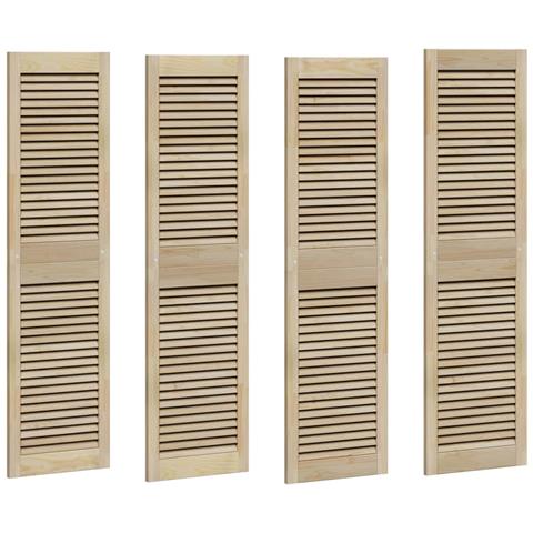 Porta per Armadio 4 pcs Naturale 140.5 x 2.1 x 49.5 cm - Foto 1