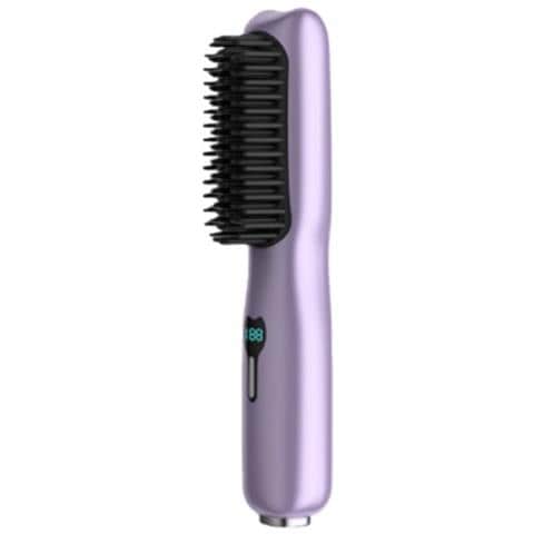 Spazzola Lisciante Portatile Senza Fili - Ricaricabile E Temperatura Regolabile Purple - Foto 1