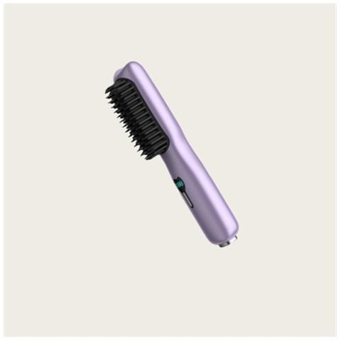 Spazzola Lisciante Portatile Senza Fili - Ricaricabile E Temperatura Regolabile Purple - Foto 2