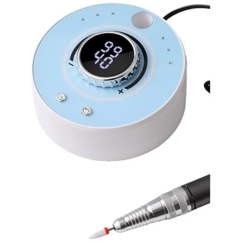 Smart Nail Grinder: Lima Elettrica Per Unghie Con Velocità Regolabile E 12 Punte Blue - Foto 1