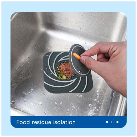 Copertura Di Scarico Antiodore 2 Pezzi, Sigillo Di Scarico A Pavimento In Silicone Per Bagno E Cucina Gray - Foto 2