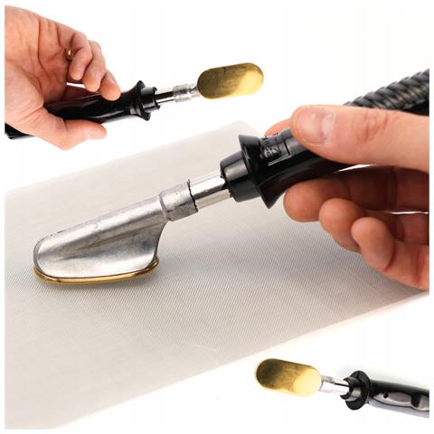 Lutatrice E Graffatrice Per Plastica Con Set Di 200 Graffette E 800 Graffette Di 8 Tipi - Kit Completo Per Saldatura Plastica (pp, Pe, Abs, Pvc) - Foto 2