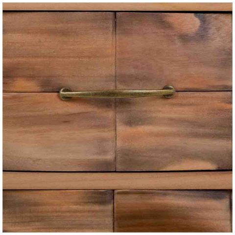 Comodino In Legno Marrone 50x38x73 - Foto 6
