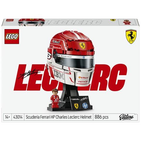 Editions 43014 Casco di Charles Leclerc Scuderia Ferrari HP con Minifigure F1 da Collezione, Regalo Ragazzi e Fan 14+ - Foto 1