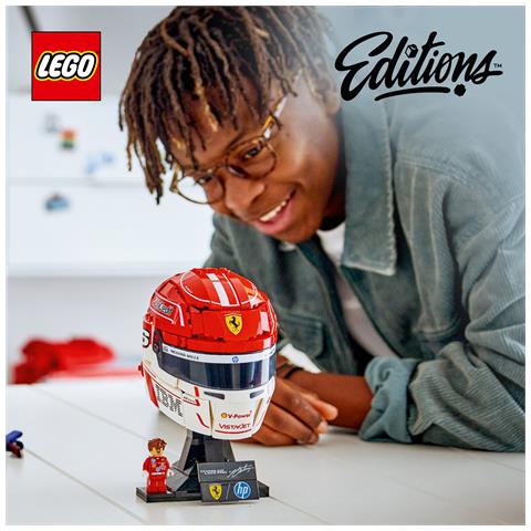Editions 43014 Casco di Charles Leclerc Scuderia Ferrari HP con Minifigure F1 da Collezione, Regalo Ragazzi e Fan 14+ - Foto 27