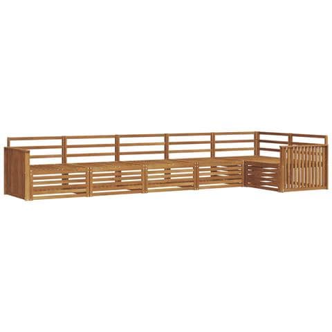 Set di divani da esterno 6 pcs Naturale - Foto 1