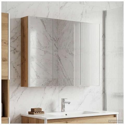 Mobiletto per specchio da bagno Rovere Artigianale - Foto 2