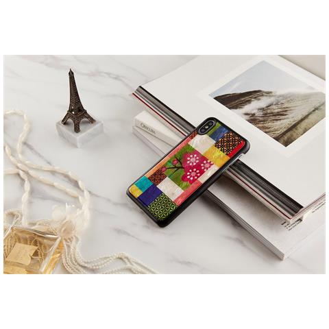 Custodia Per Iphone Xs Max, Nera Con Motivo Di Fiori Di Ciliegio. - Foto 1