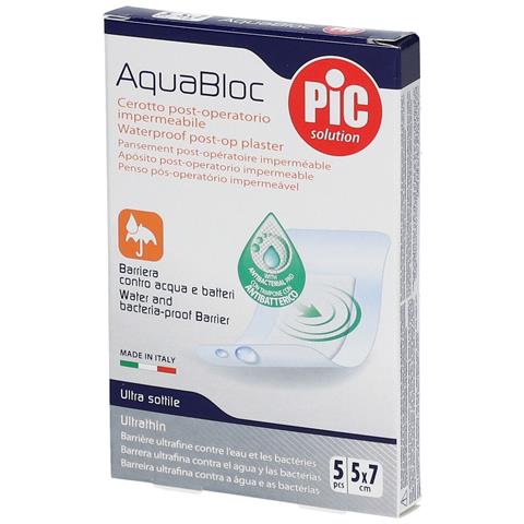Cerotto Pic Aquabloc 5X7 Sterile Antibatterico 5 Pezzi - Foto 5