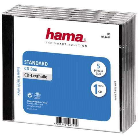 Custodia per CD Transparente e Nero 4007249447449 - Foto 2