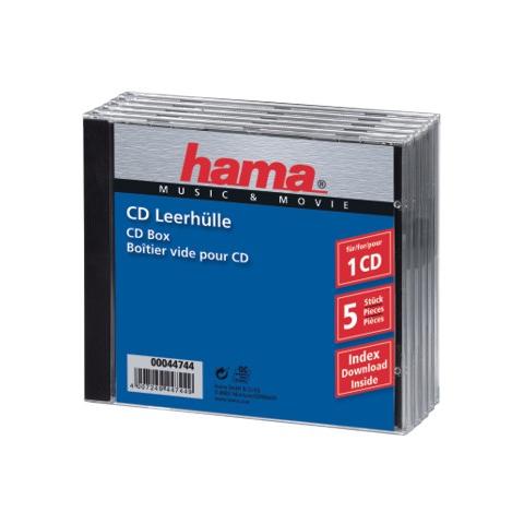 Custodia per CD Transparente e Nero 4007249447449 - Foto 1