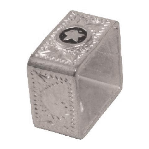 Passante per testiera western con decoro stella misura 1,6cm colore silver - Foto 1