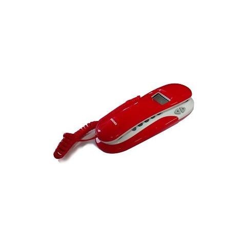 Telefono Slim a muro con Filo - Rosso / Bianco - Foto 1