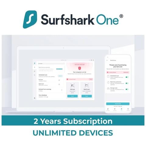 Surfshark | One – 2 Anni Unlimited Devices | 2 Anni | Attivazione E-mail - Foto 4