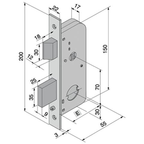 Serratura X Canc. fer. -06730000 - Foto 2
