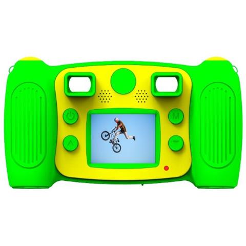 Fotocamera Digitale per Bambini KCA-1320 5 Mpx Full HD Colore Verde / Giallo - Foto 2