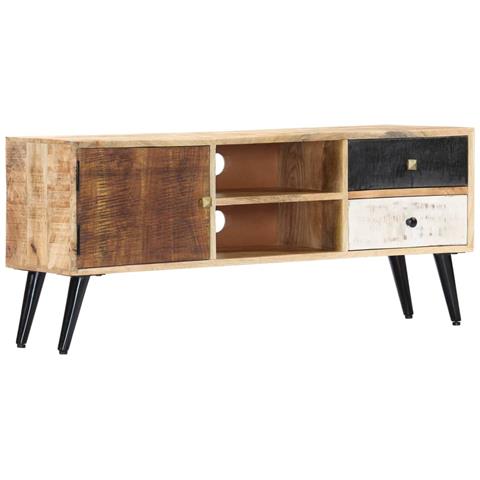 Mobile Porta Tv 115x30x47 Cm In Legno Massello Di Mango - Foto 1