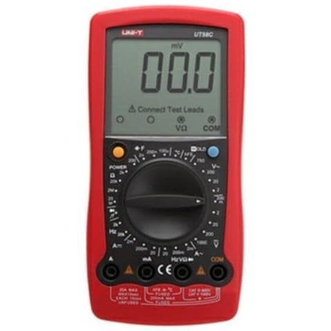 Uni-t Ut58 Series Multimetro Digitale Generico, Rosso / grigio, 1 - Foto 1