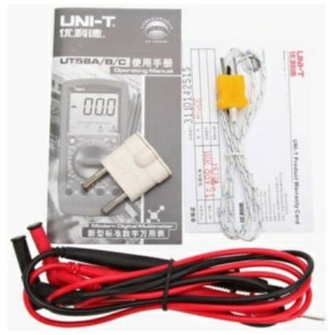 Uni-t Ut58 Series Multimetro Digitale Generico, Rosso / grigio, 1 - Foto 2