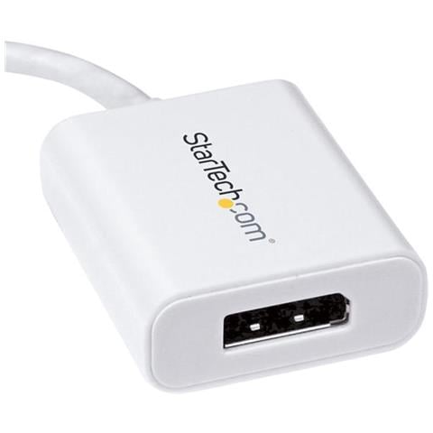 Adattatore video USB-C a DisplayPort - Convertitore USB Tipo-C a DP - 4k 60hz - Bianco - Foto 3