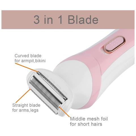 Rasoio Elettrico Da Donna Senza Fili Rosa - Foto 14