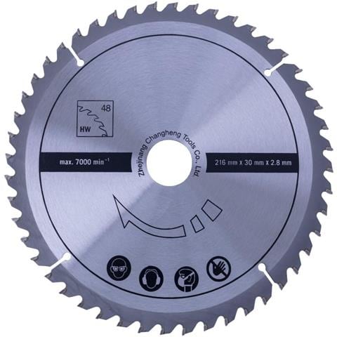 Lama Circolare 216 Mm 48t Per Legno Per Troncatrice Hm216 - Foto 3